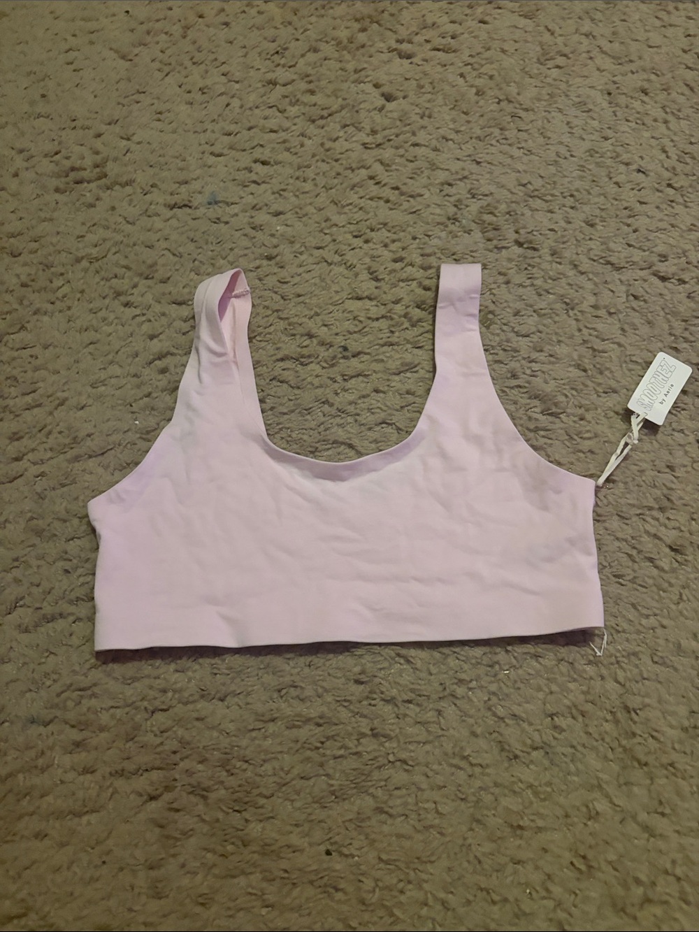 Aerie Smoothez Cotton Blend Bralette Pink Petal